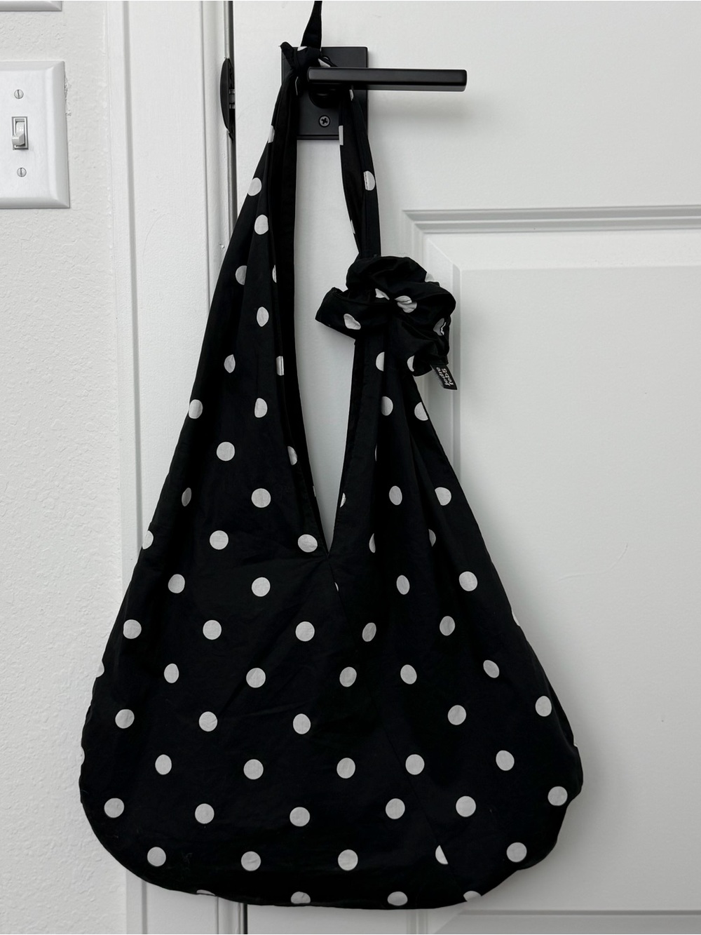 Polka Dot Hobo Shoulder Bag